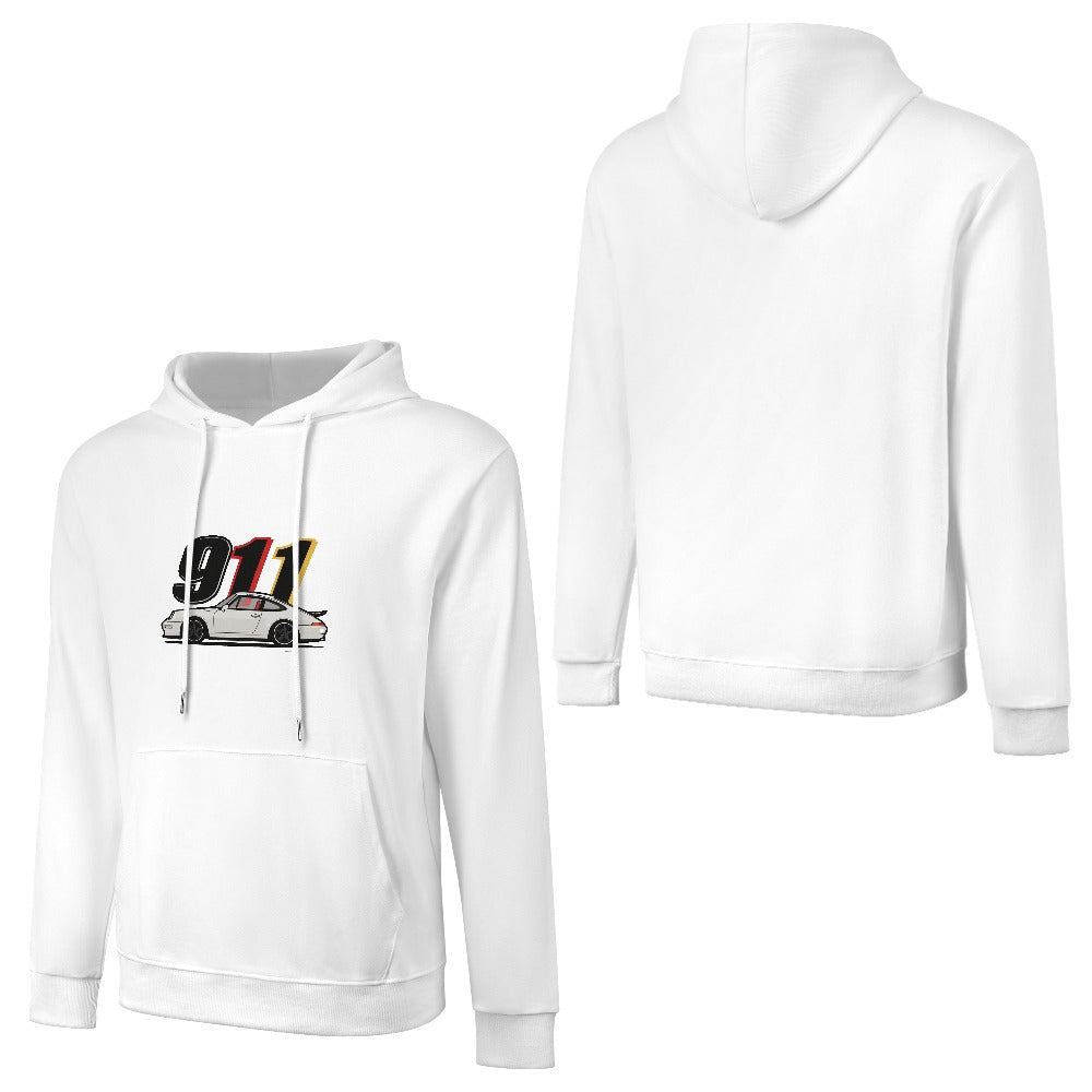 911 Porsche - Hoodie 100% Algodão Branco