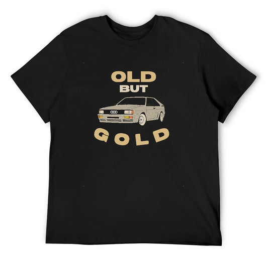Audi Quattro Old But Gold - T-shirt 100% Algodão