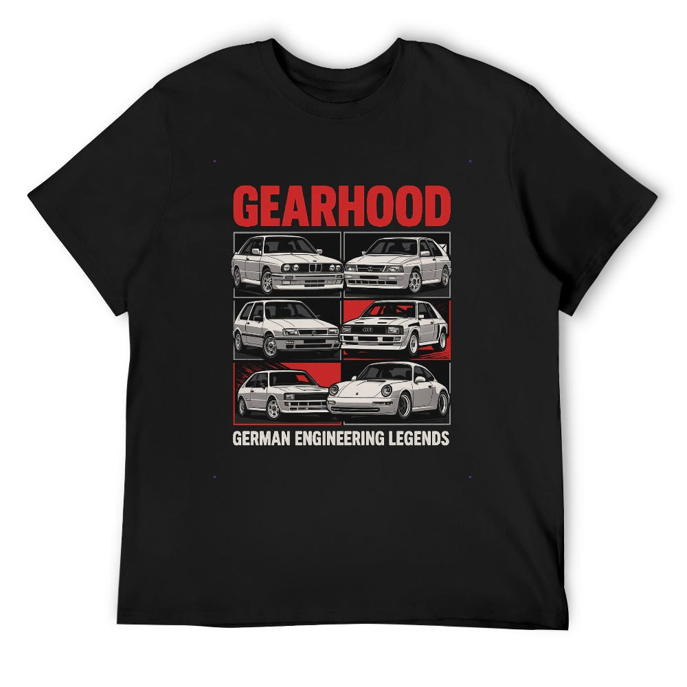 German Engineering Legends - T-Shirt 100% Algodão