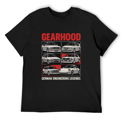 German Engineering Legends - T-Shirt 100% Algodão