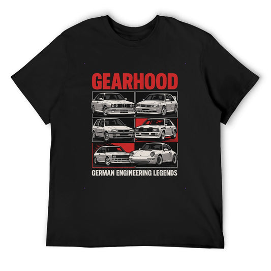 German Engineering Legends - T-Shirt 100% Algodão