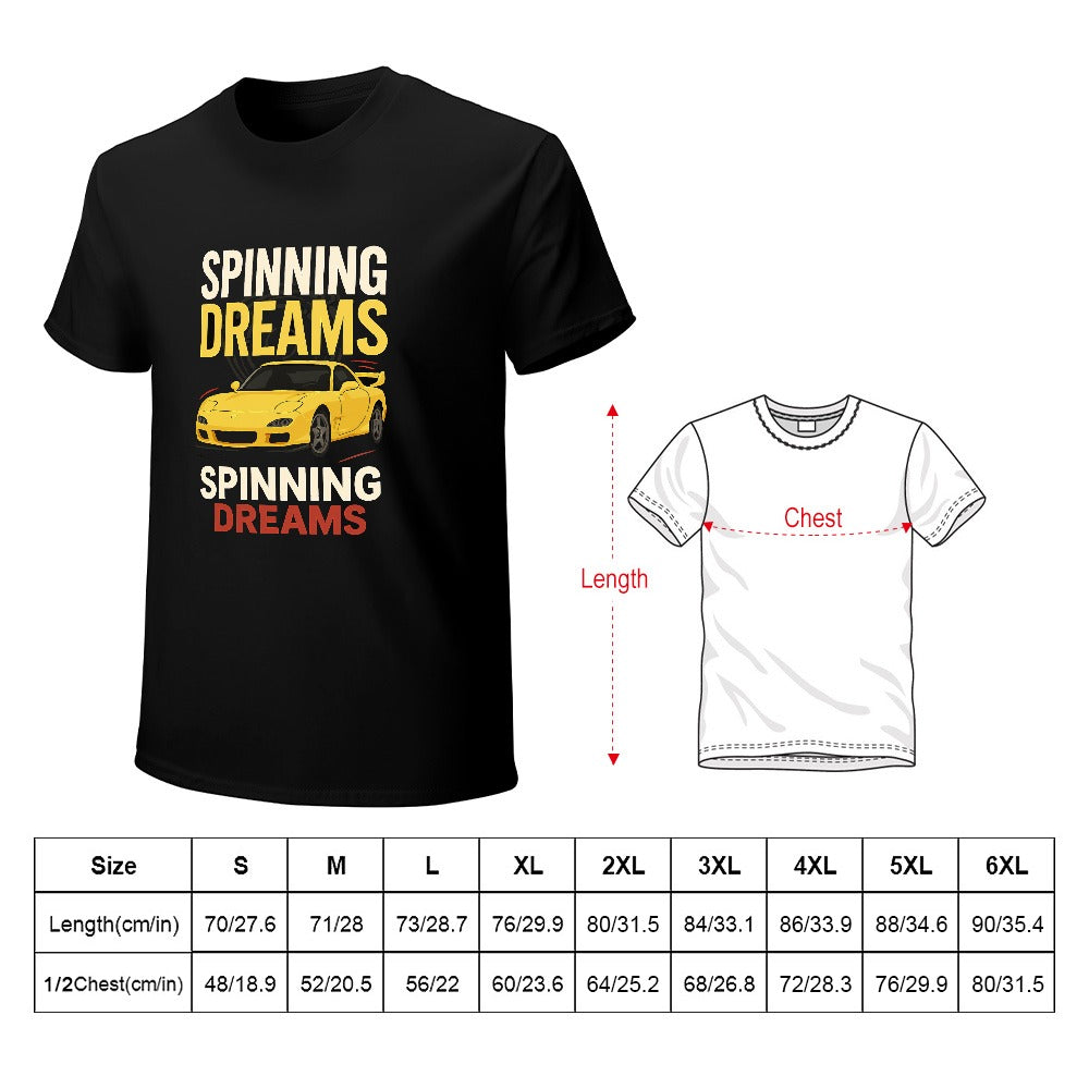 Spinning Dreams - T-shirt 100% Algodão