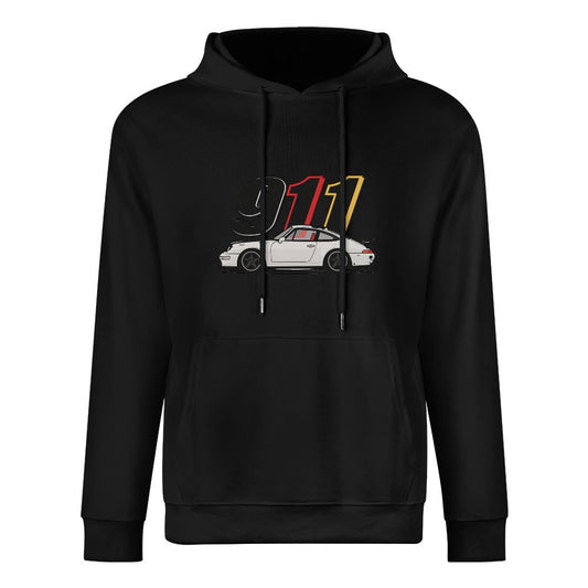 Porsche 911 - Hoodie 100% Algodão Preto