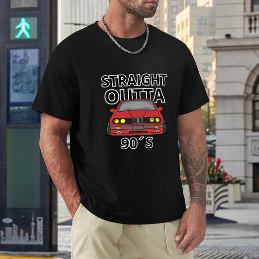 Straight Outta 90´s BMW - T-shirt 100% Algodão