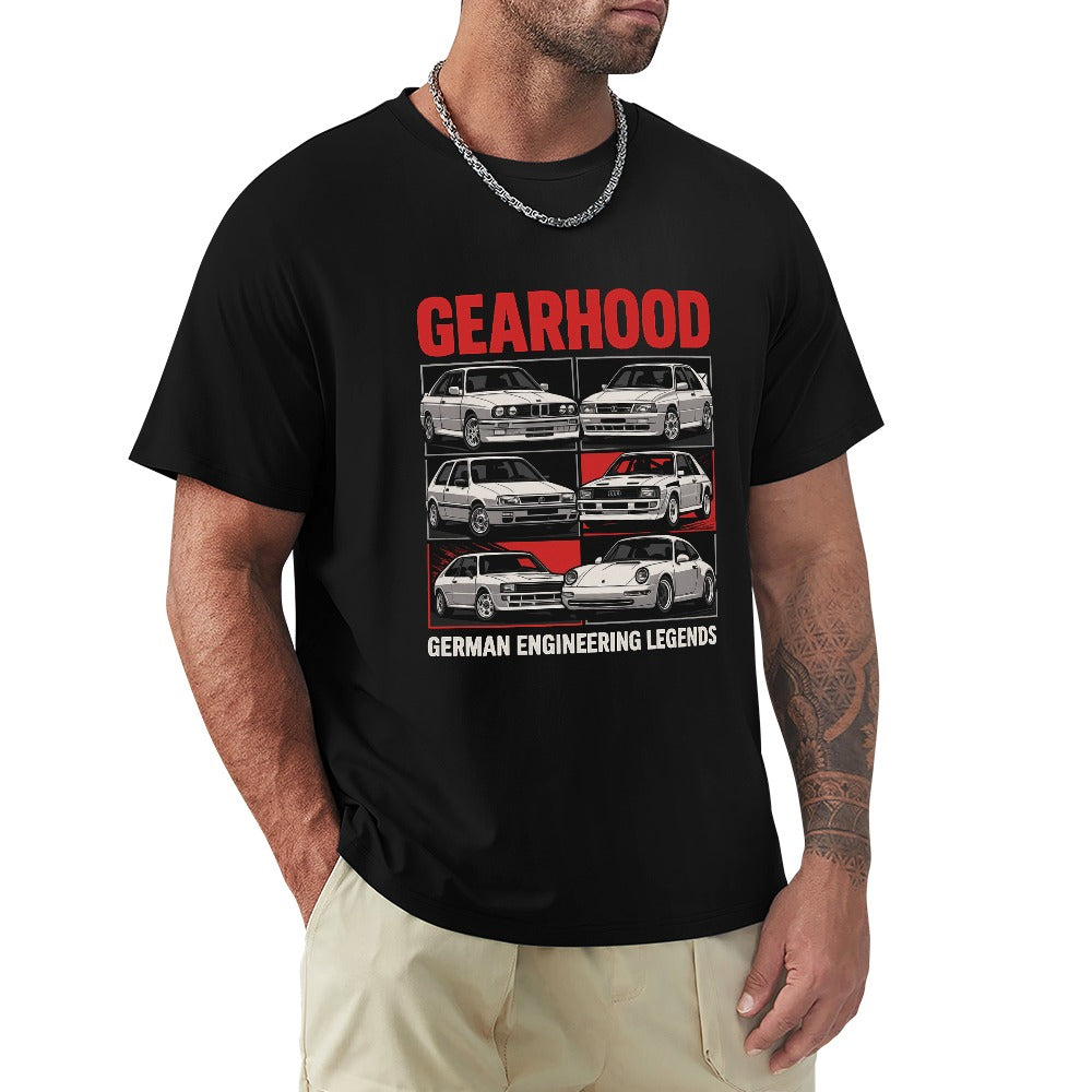 German Engineering Legends - T-Shirt 100% Algodão
