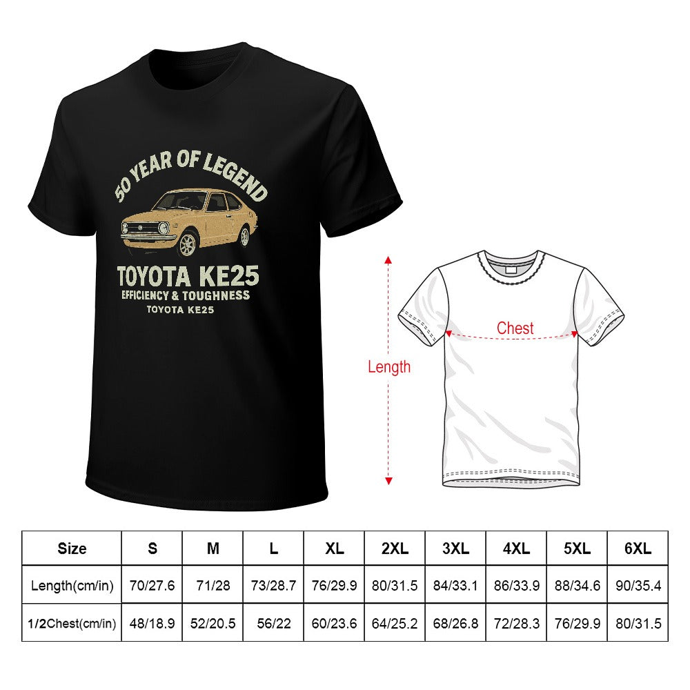 Toyota KE25 - T-Shirt 100% Algodão Bege