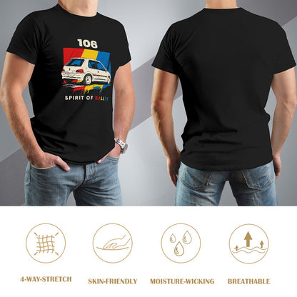 Peugeot 106 Rallye - T-Shirt 100% Algodão