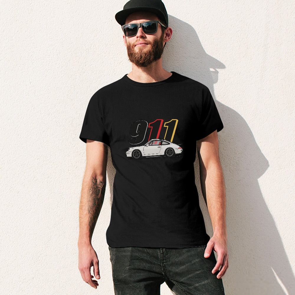Porsche 911 - T-shirt 100% Algodão