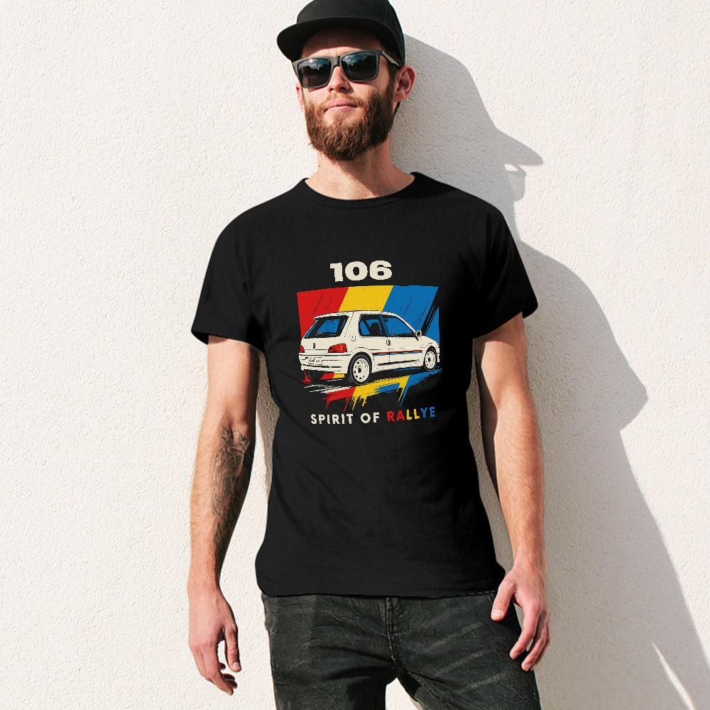 Peugeot 106 Rallye - T-Shirt 100% Algodão