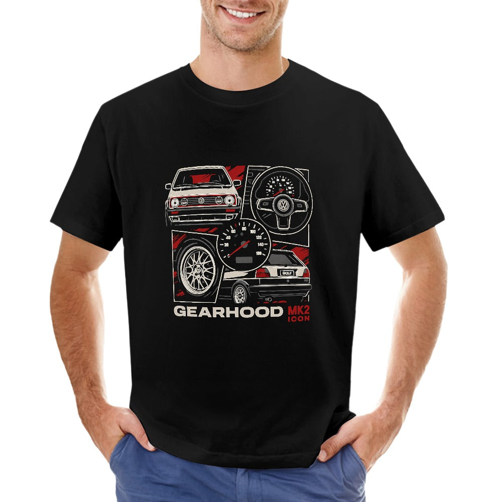 Golf MK2 - T-Shirt 100% Algodão