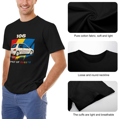 Peugeot 106 Rallye - T-Shirt 100% Algodão