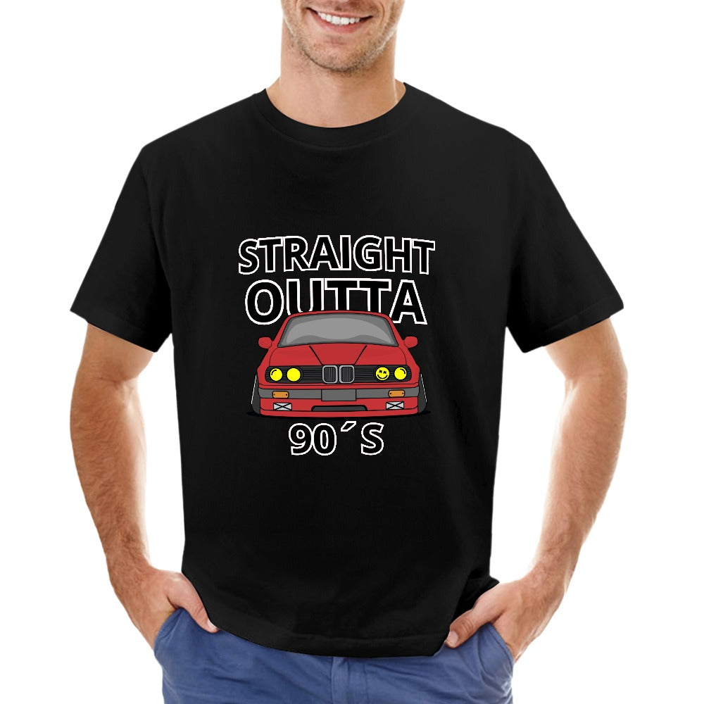 Straight Outta 90´s BMW - T-shirt 100% Algodão