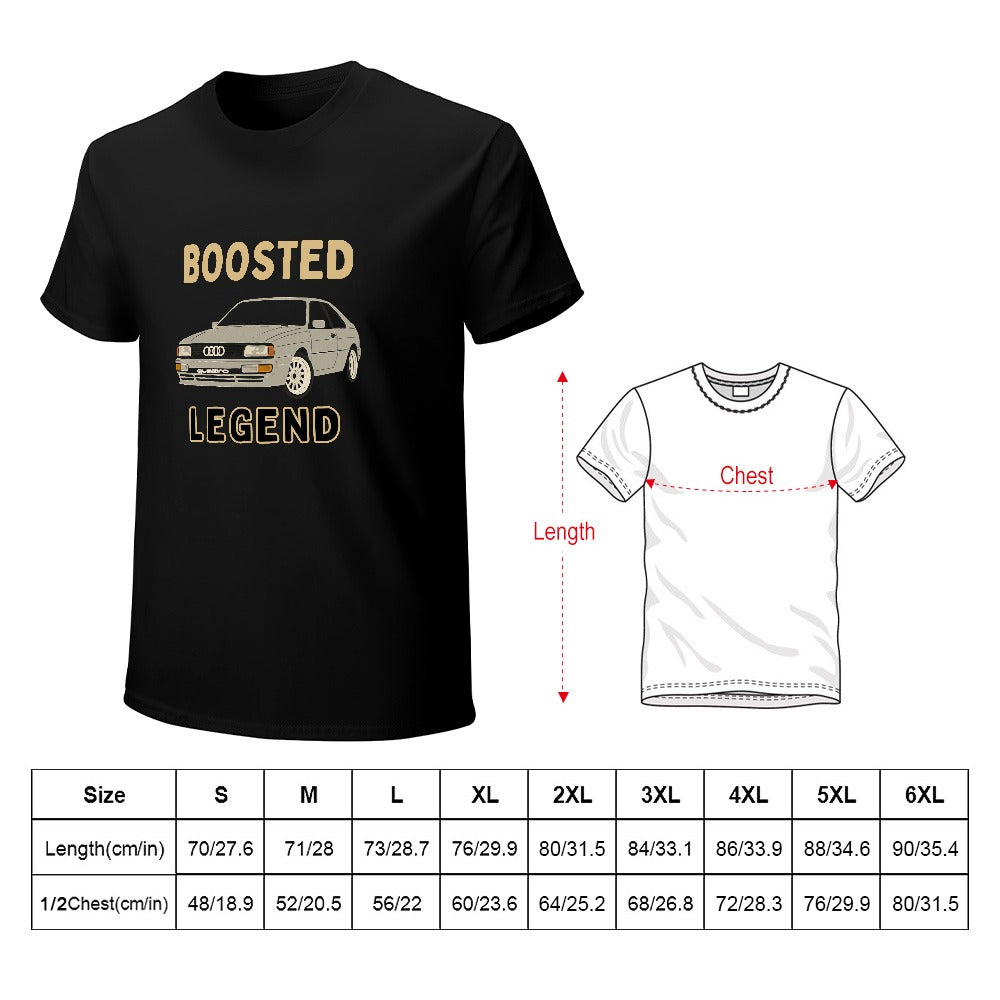 Audi Quattro - T-shirt 100% Algodão