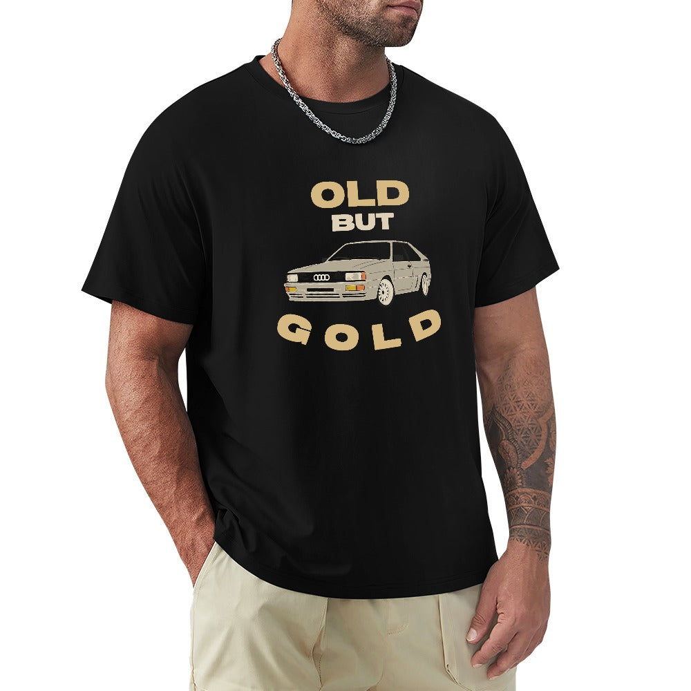 Audi Quattro Old But Gold - T-shirt 100% Algodão