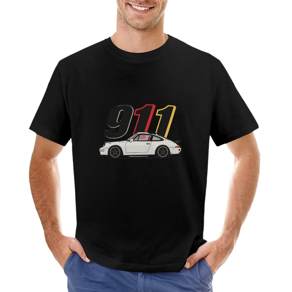 Porsche 911 - T-shirt 100% Algodão