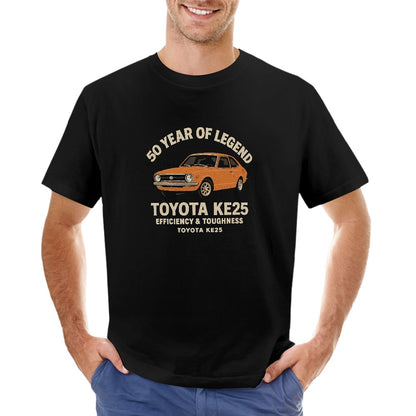 Toyota KE25 - T-Shirt 100% Algodão Laranja