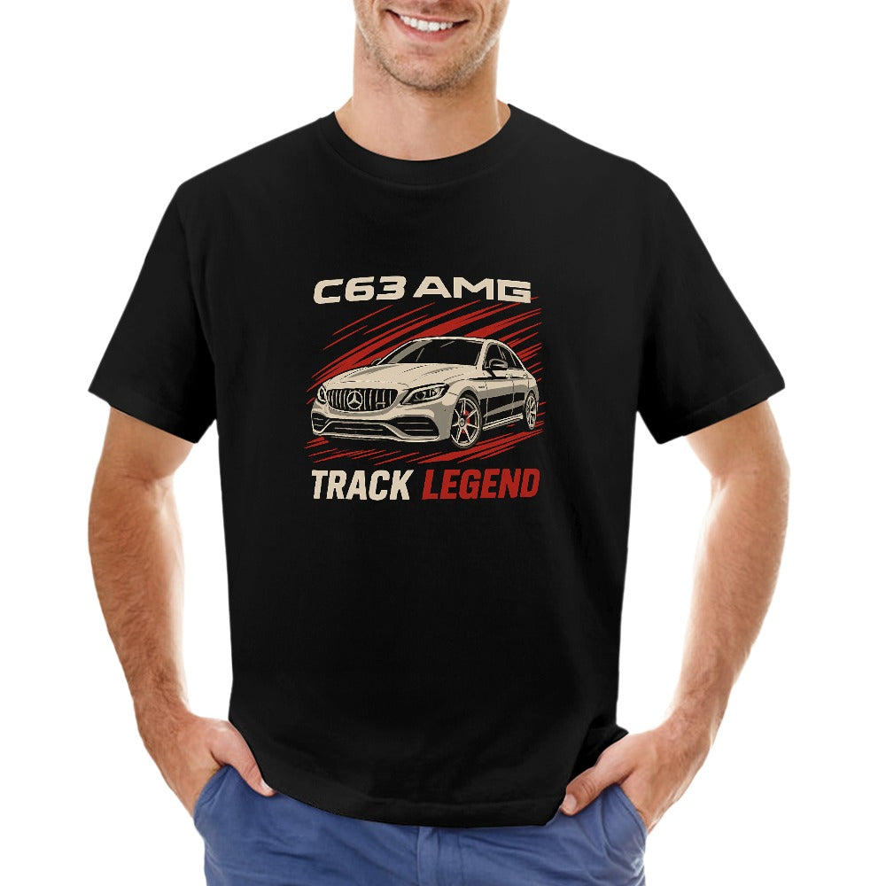 Mercedes C63 AMG - T-Shirt 100% Algodão