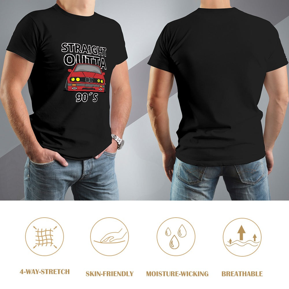 Straight Outta 90´s BMW - T-shirt 100% Algodão