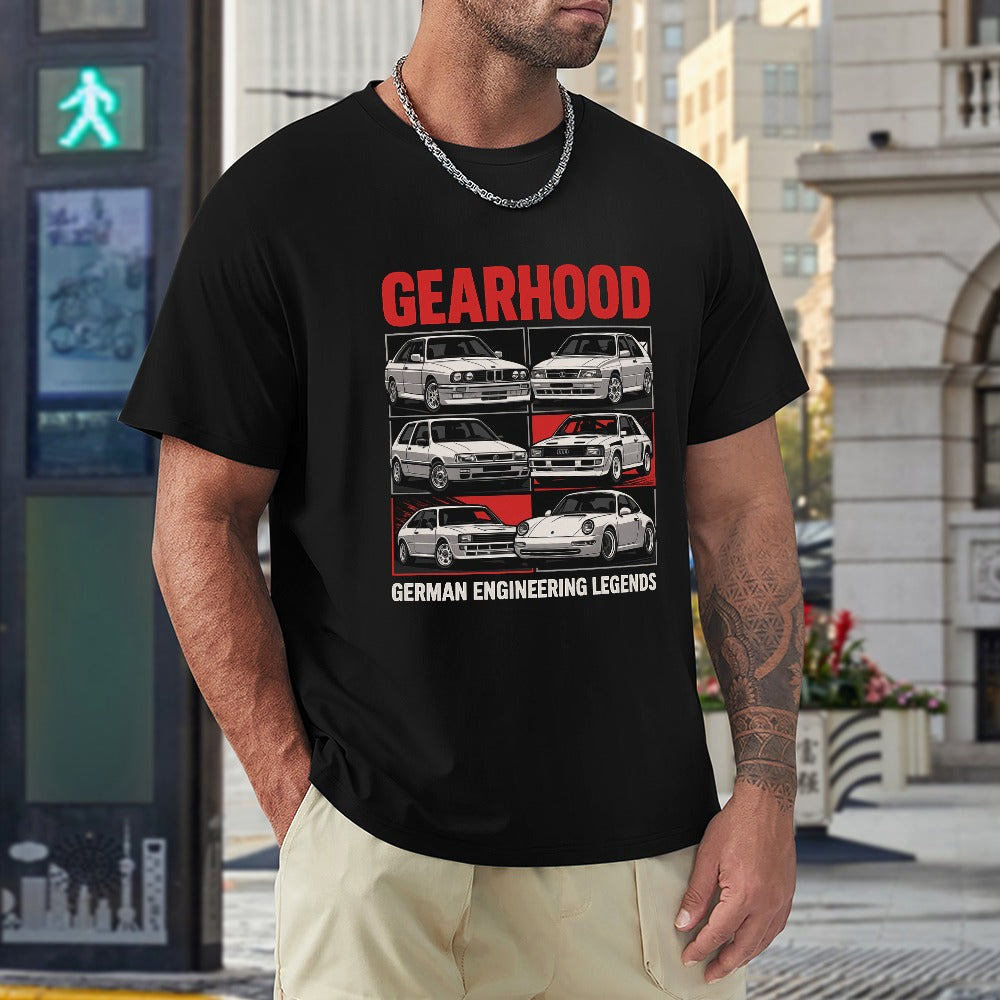 German Engineering Legends - T-Shirt 100% Algodão