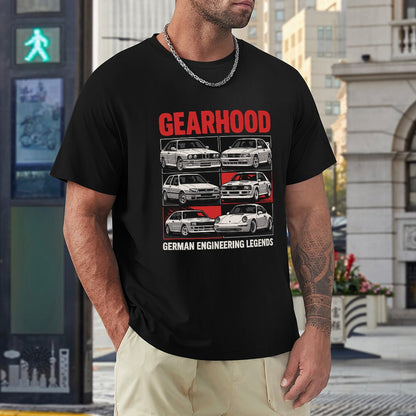 German Engineering Legends - T-Shirt 100% Algodão