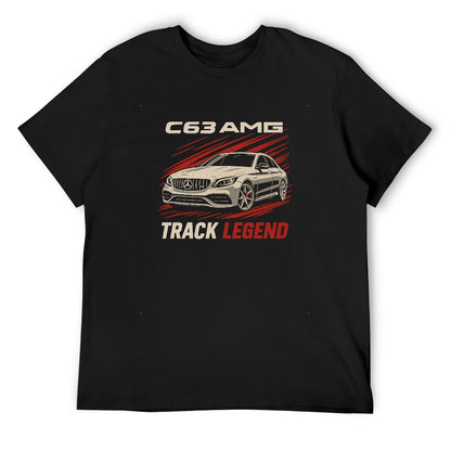 Mercedes C63 AMG - T-Shirt 100% Algodão