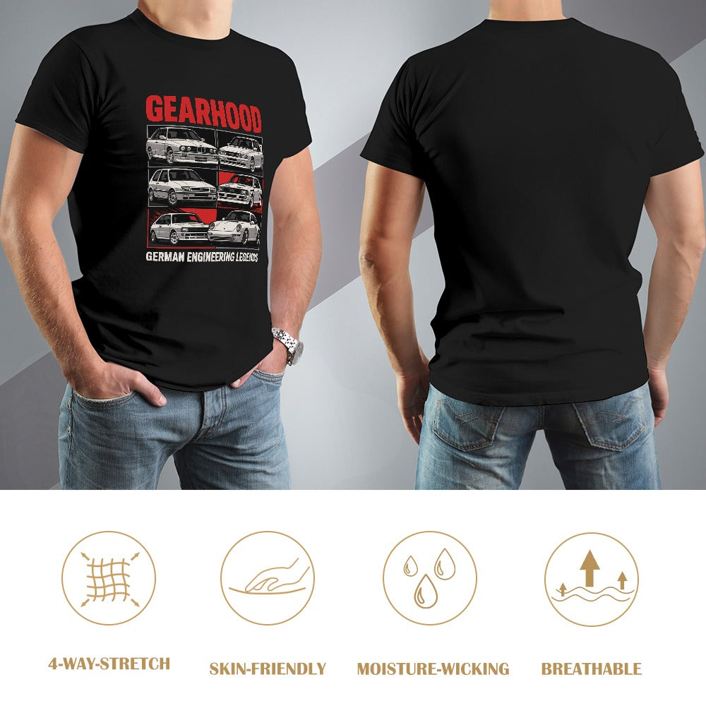 German Engineering Legends - T-Shirt 100% Algodão